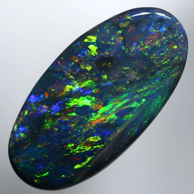 SOLID BLACK OPAL Burning bright golden fire SEE VIDEO